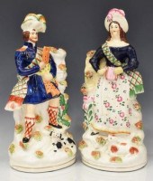 (2) ENGLISH STAFFORDSHIRE SCOT