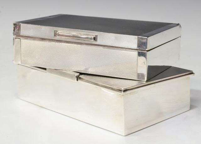 (2) ENGLISH STERLING SILVER TABLE