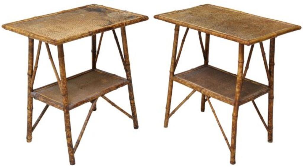 (2) ENGLISH VICTORIAN BAMBOO