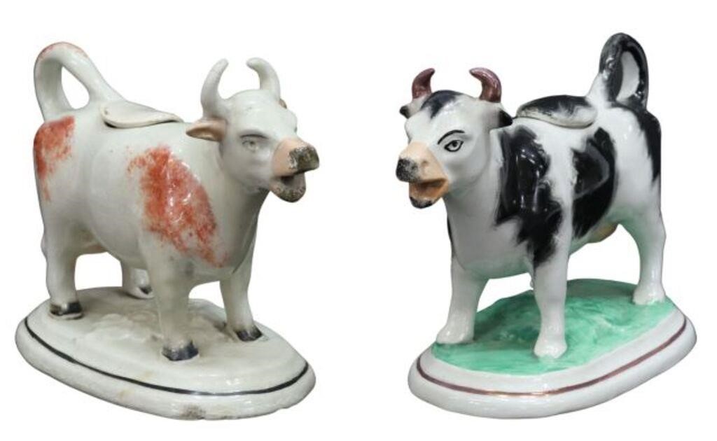 (2) ENGLISH VICTORIAN STAFFORDSHIRE