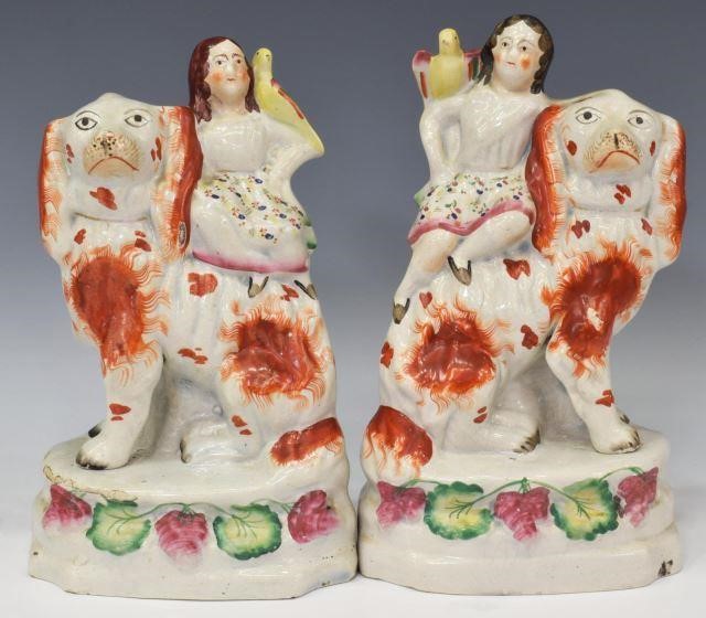 (2) ENGLISH VICTORIAN STAFFORDSHIRE