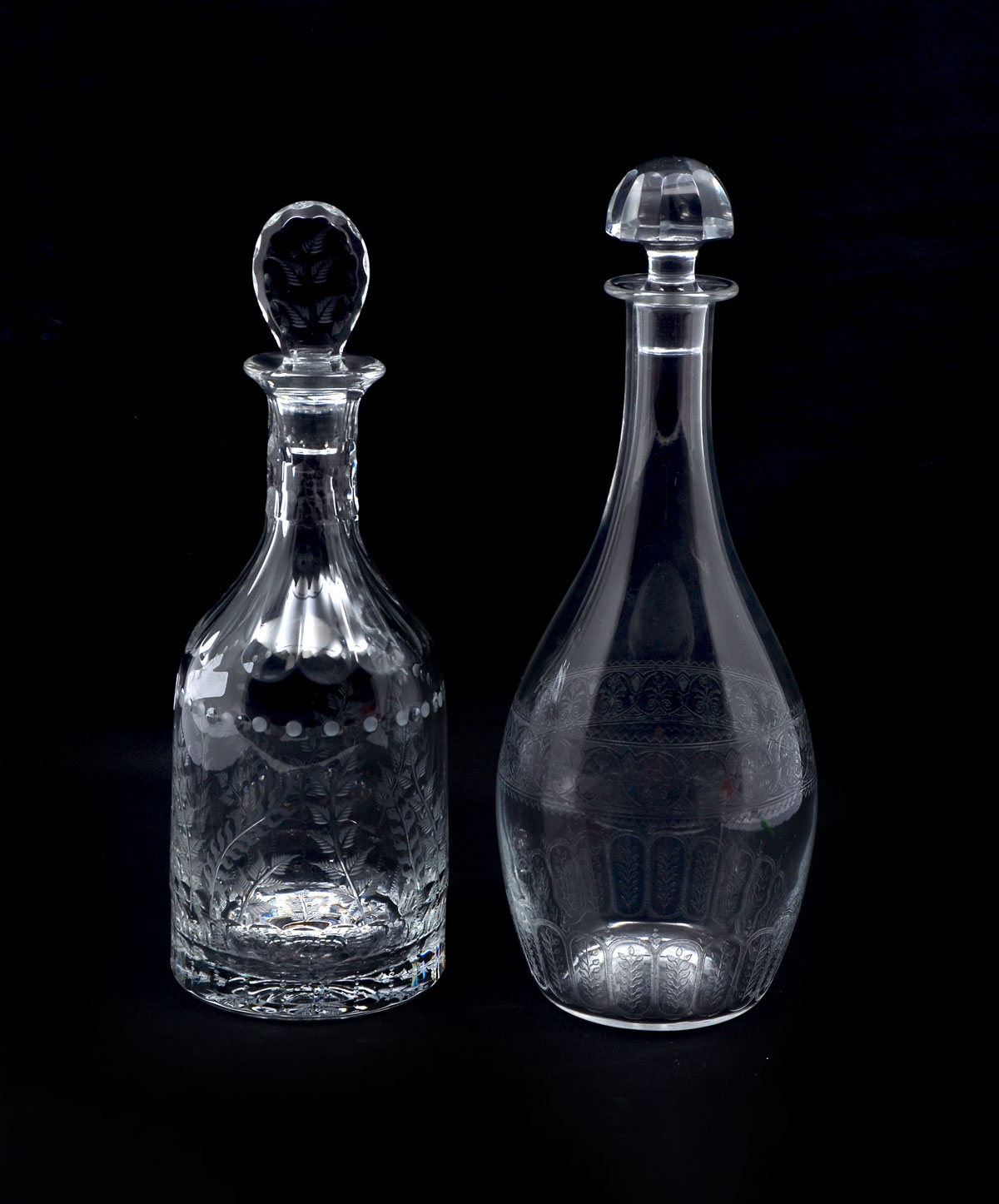2 ENGRAVED WILLIAM YEOWARD BACCARAT