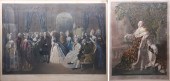 2 Engravings Benjamin Franklin