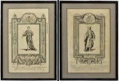 (2) ENGRAVINGS OF ENGLISH KING