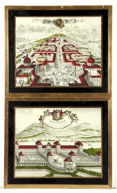 2 ENGRAVINGS, TURIN AND VALENT