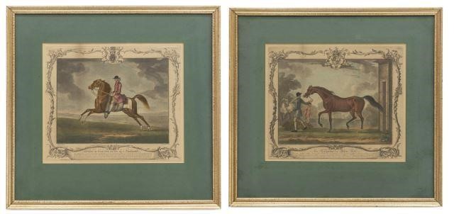 (2) EQUESTRIAN MEZZOTINTS AFTER