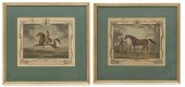 (2) EQUESTRIAN MEZZOTINTS AFTE