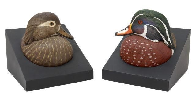 (2) ERIC KAISER (B.1952) CARVED