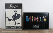 2 ERTE ART DECO FRAMED POSTERS