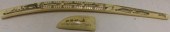 2 ESKIMO SCRIMSHAW CRIBBAGE BO