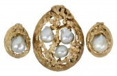 (2) ESTATE 14K GOLD & BAROQUE