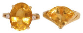 (2) ESTATE 14KT YELLOW GOLD CI