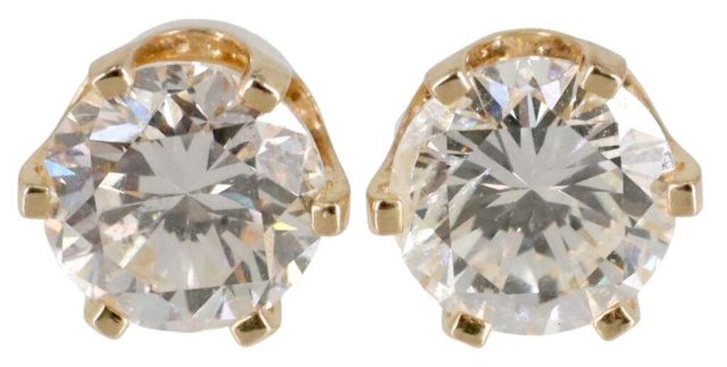 2) ESTATE 14KT YG & 1.95CTTW