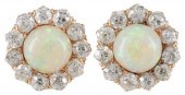 2) ESTATE 14KT YG, OPAL, 2.00C