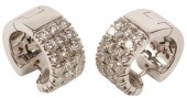 (2) ESTATE 18KT WG & DIAMOND H