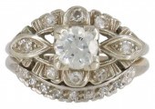 (2) ESTATE GOLD & DIAMOND WEDD