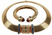 (2) ESTATE VINTAGE CINER GOLD-