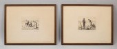 2 ETCHINGS MARCEL JACQUE AFTER