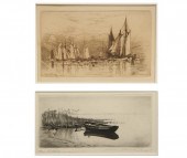 (2) ETCHINGS - Two Marine Etch