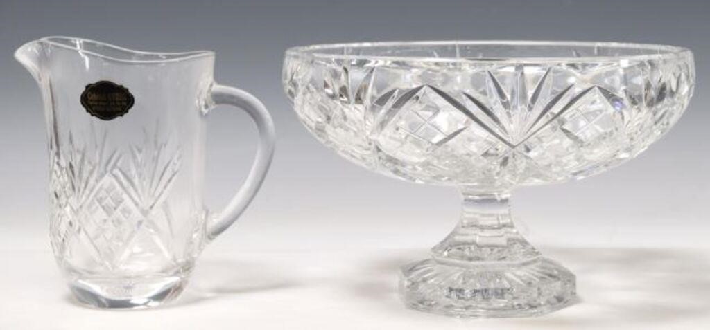 (2) ETZEL CRYSTAL CENTERPIECE
