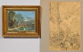 2 EUROPEAN GENRE ARTWORKS, 19T