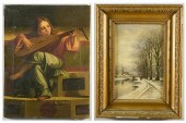 2 EUROPEAN OIL PAINTINGSTwo Eu
