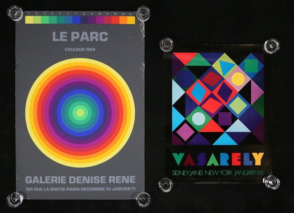 2 EXHIBITION POSTERS VASARELY &