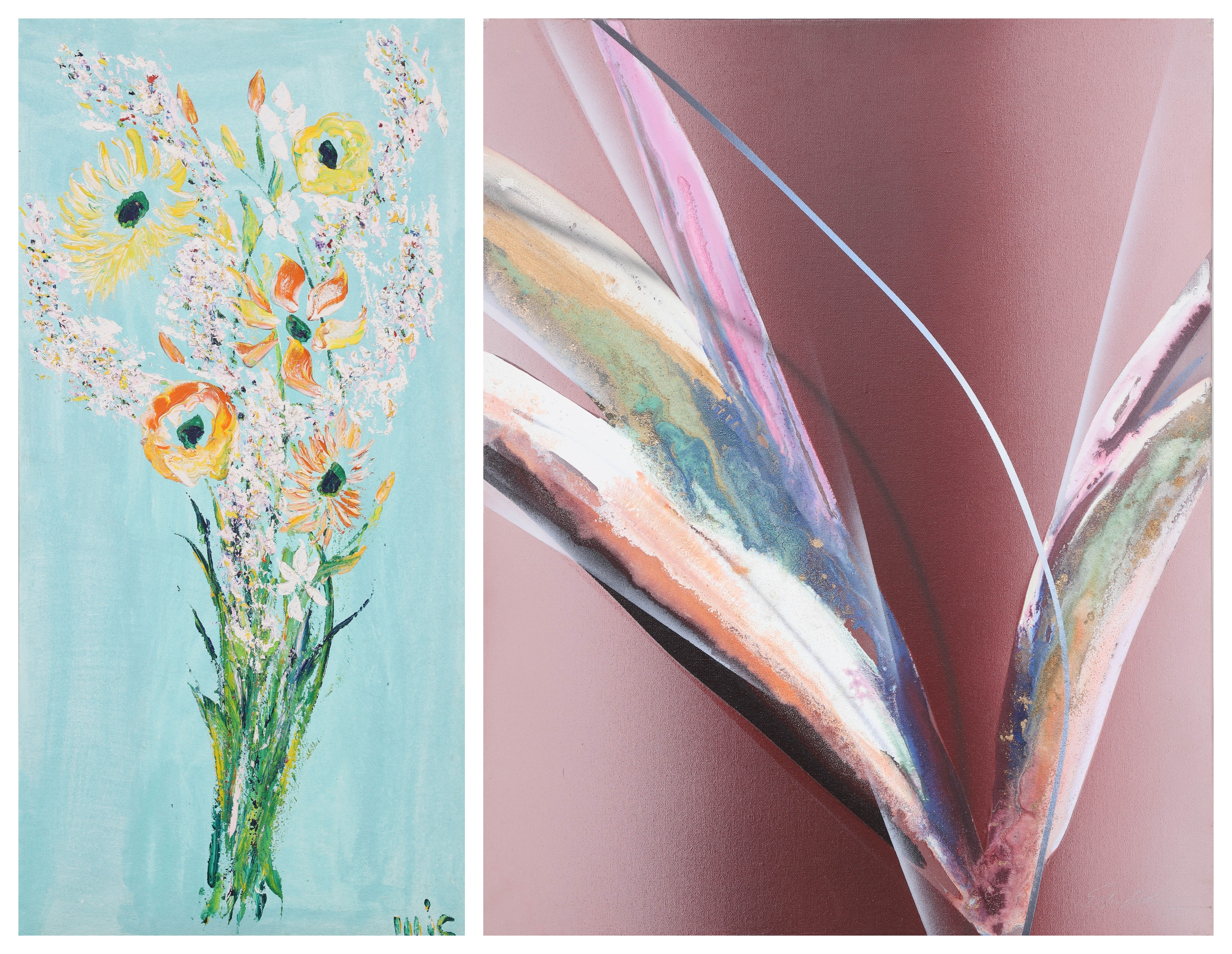 (2) Expressionist paintings,