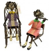 (2) FELGUEREZ MEXICO FOLK ART