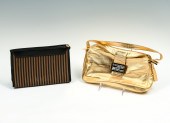 2 FENDI PURSES: 1) Metallic go