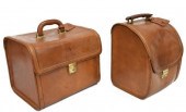 (2) FERRARI BROWN LEATHER TRAI
