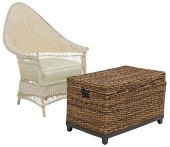 (2) FICKS REED STYLE RATTAN AR