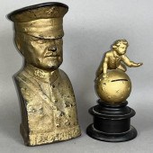 2 FIGURAL BANKS CA. 1900-1920;