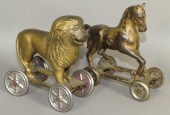 2 FIGURAL CAST IRON BANKS ON P