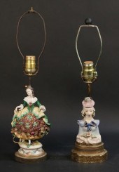 2 FIGURAL PORCELAIN LAMPS2 fig