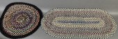 2 FINE BRAIDED MATS CA. EARLY-