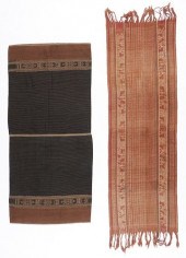 2 FINE INDONESIAN IKAT TEXTILE