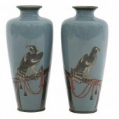 (2) FINE JAPANESE CLOISONNE EN