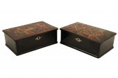 2 FINELY PAINTED RUSSIAN LACQU