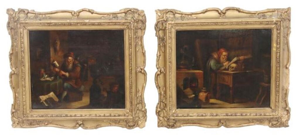(2) FLEMISH SCHOOL PAINTINGS ON