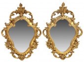 (2) FLORENTINE GILTWOOD CARTOU