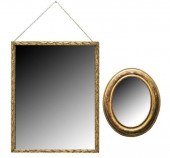 (2) FLORENTINE GILTWOOD CONVEX