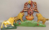2 FOLK ART CARVINGS BY DANIEL