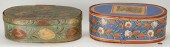 2 FOLK ART PAINT DECORATED WED