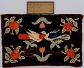 2 FOLK ART TEXTILE ITEMS, HOOK