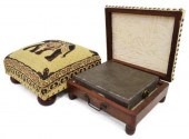 (2) FOOT WARMER & UPHOLSTERED