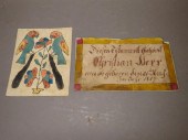 2 FRAKTUR FRAGMENTSca. 1800-18