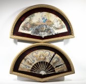 (2) FRAMED 18TH C. FRENCH HAND