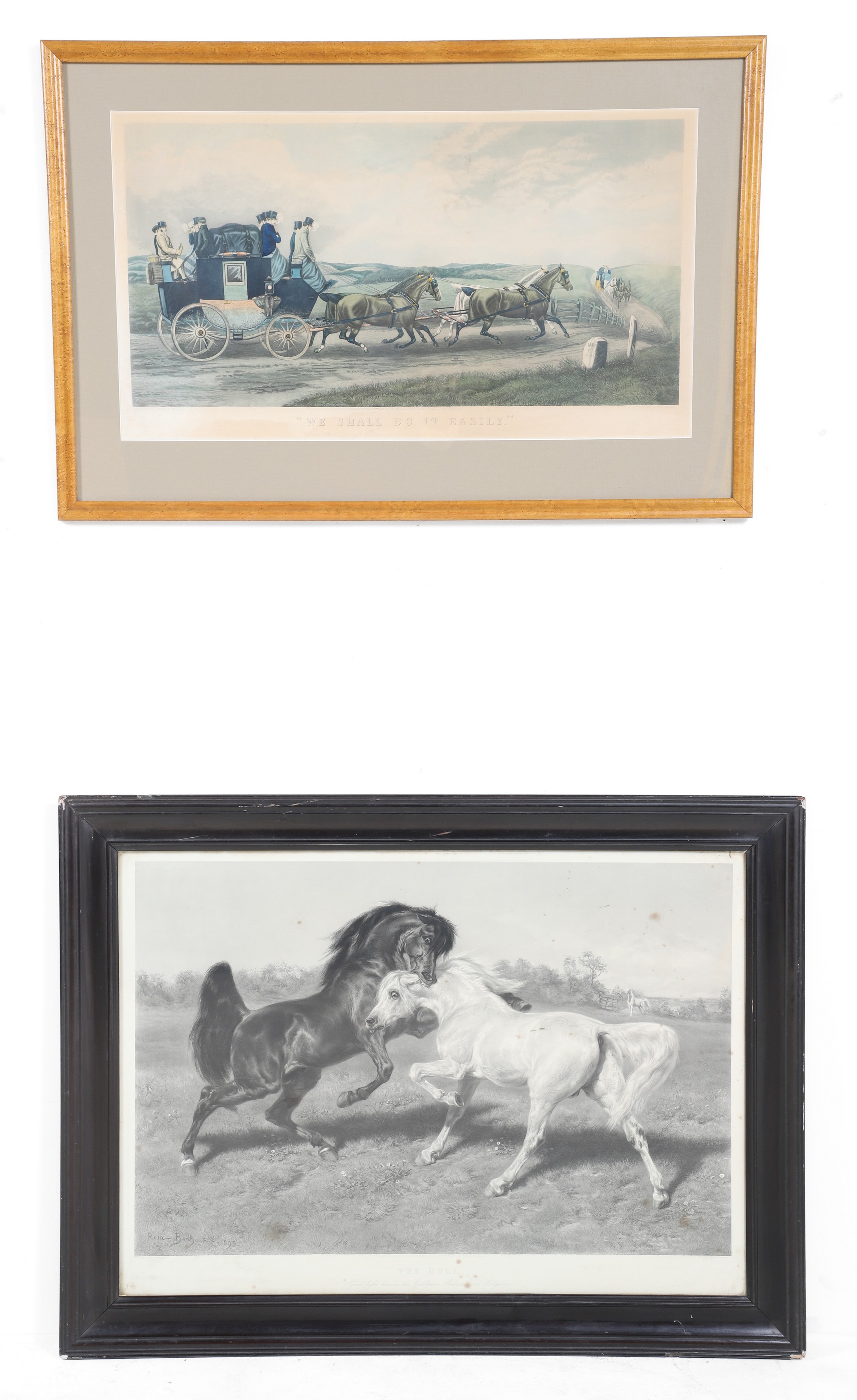 (2) Framed Antique Prints, "The