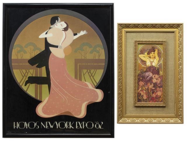 (2) FRAMED ART DECO & ART NOUVEAU